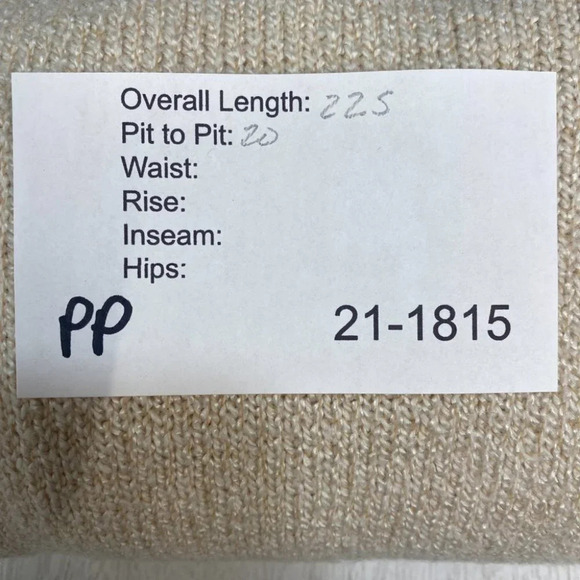 Carolyn Taylor Women's M Knit Sweater Cream Crew Neck Long Sleeve - Picture 6 of 6